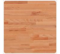 vidaXL Dessus de table – Plateau de remplacement carré 50x50x1,5 cm Bois massif de hêtre