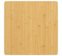vidaXL Dessus de table carré en bambou 50 x 50 x 2,5 cm