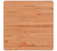 vidaXL Dessus de table 50 x 50 x 2,5 cm carré Bois massif de hêtre Multicolore