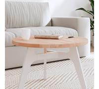 Vidaxl Dessus De Table Ø60x2,5 Cm Rond Bois Massif De Hêtre Multicolore
