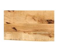 vidaXL Dessus de table 60x20x3,8 cm Bord vif Bois massif manguier Brut multicolore