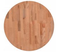 vidaXL Dessus de table pour table basse Ø60x4 cm Rond Bois massif de hêtre Marron