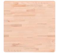 vidaXL Dessus de table – Plateau de remplacement 60x60x1,5 cm carré Bois massif de hêtre