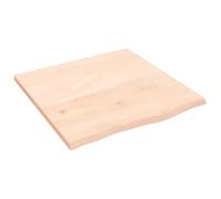 Dessus de table marron clair bois chêne massif traité vidaXL