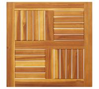 vidaXL Dessus de Table 60x60x2 cm carré Bois Massif d'acacia, Plateau de Table de Remplacement, Plateau de Meuble en Bois, Plateau de Table de Jardin