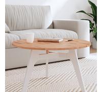 Vidaxl Dessus De Table Ø70x1,5 Cm Rond Bois Massif De Hêtre Multicolore