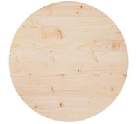 vidaXL Plateau de table, 70 cm de diamètre x 2,5 cm d’épaisseur, Bois massif de pin, Rond, Plateau de remplacement 813648