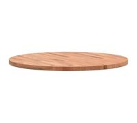 vidaXL – Dessus de table Ø70×2,5 cm rond – Bois massif de hêtre – Multicolore
