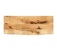 vidaXL Dessus de Table 70x30x2,5 cm Bord Vif Bois Massif manguier Brut