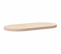 vidaXL Dessus de table 70x35x2,5 cm bois de pin massif ovale 824345