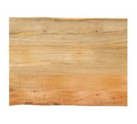 vidaXL Dessus de table 70x60x2 5 cm bord vivant bois massif manguier 370715