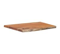 vidaXL Dessus de Table 70x60x2,5 cm rectangulaire Bois Massif Acacia, Dessus de Table rectangulaire, Dessus de Table à Manger, Planche de Remplacement