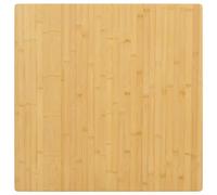 vidaXL Dessus de Table 70x70x1,5 cm Bambou, Dessus de Table à Manger, Dessus de Table en Bambou, Dessus de Table Basse, Dessus de Table carré