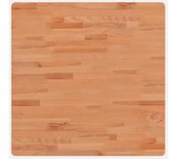 vidaXL Dessus de table 70x70x1,5 cm carré en bois massif de hêtre 355969