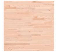 vidaXL Dessus de table carré 70x70x2,5 cm Bois massif de hêtre Multicolore