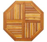 vidaXL Dessus de Table 70x70x2 cm octogonal Bois Massif d'acacia, Dessus de Table de Rechange, Plateau de Table en Bois, Planche de Remplacement