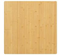 vidaXL Dessus de table carré 70x70x4 cm en bambou