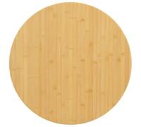 Vidaxl Dessus De Table Ø80x2,5 Cm Bambou Multicolore