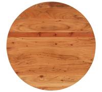 vidaXL Dessus de table rond Ø80x2,5 cm Bois massif d'acacia Multicolore