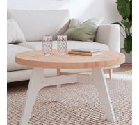 Vidaxl Dessus De Table Ø80x4 Cm Rond Bois Massif De Hêtre Marron