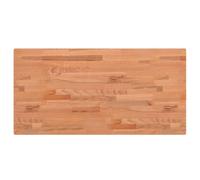 vidaXL Dessus de table - Plateau de bureau rectangulaire 80x40x1,5 cm bois massif hêtre