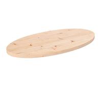 vidaXL Dessus de table 80x40x2,5 cm bois de pin massif ovale 824320
