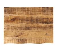 vidaXL Dessus de Table 80x60x2,5 cm Bord Vif Bois Massif manguier Brut