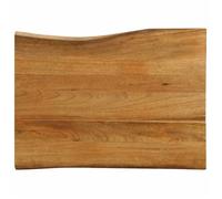 vidaXL Dessus de table 80x60x2,5 cm bord vivant bois massif manguier 370764