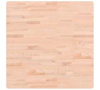 vidaXL Dessus de table 80x80x1,5 cm Carré Bois massif de hêtre Multicolore