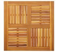 Vidaxl Dessus De Table 80x80x2,2 Cm Carré Bois Massif D'acacia Multicolore