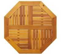 vidaXL Dessus de table 80x80x2,2 cm octogonal bois massif d'acacia, dessus de table de rechange, plateau de table en bois, 4004262