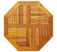 Vidaxl Dessus De Table 80x80x2,2 Cm Octogonal Bois Massif D'acacia Multicolore