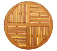 vidaXL Dessus de table Ø90x2,2 cm rond bois massif d'acacia, plateau de table de remplacement, plateau de meuble en bois, 4004251