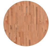 vidaXL Plateau de table de remplacement rond Ø90x2,5 cm en hêtre massif