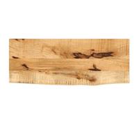 Vidaxl Dessus De Table 90x20x3,8 Cm Bord Vivant Bois Massif Manguier Multicolore
