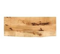 vidaXL Dessus de Table 90x40x3,8 cm Bord Vivant Bois Massif manguier, Dessus de Table en Bois, Dessus de Table d'appoint, Dessus de Table à Bord Vif