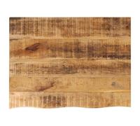 Vidaxl Dessus De Table 90x60x2,5 Cm Bord Vif Bois Massif Manguier Brut Multicolore