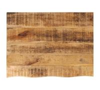 Vidaxl Dessus De Table 90x60x2,5 Cm Bord Vif Bois Massif Manguier Brut Multicolore