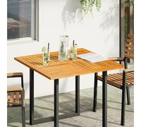 vidaXL Dessus de Table 90x90x2,2 cm carré Bois Massif d'acacia, Plateau de Table de Remplacement, Plateau de Meuble en Bois, Plateau de Table de Jardin