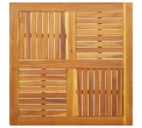 vidaXL Dessus de Table 90x90x2,2 cm carré Bois Massif d'acacia, Plateau de Table de Remplacement, Plateau de Meuble en Bois, Plateau de Table de Jardin