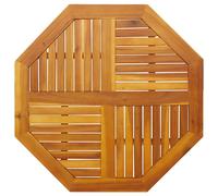 vidaXL Dessus de Table 90x90x2,2 cm octogonal Bois Massif d'acacia, Dessus de Table de Rechange, Plateau de Table en Bois, Planche de Remplacement