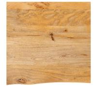 vidaXL Dessus de table à bord vivant 60x60x2,5 cm Bois massif manguier Multicolore