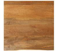 vidaXL Dessus de table à bord vivant 80x80x2,5 cm bois massif manguier 370554