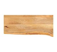 vidaXL Dessus de table à bord vivant 90x30x2,5 cm Bois massif manguier Multicolore