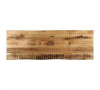 vidaXL Dessus de table à bord vivant en bois de manguier brut 140×40×3,8 cm – Multicolore