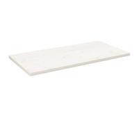 Vidaxl Dessus De Table Blanc 100x50x2,5 Cm Bois De Pin Massif Multicolore