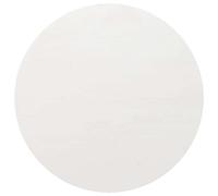 vidaXL Dessus de Table Blanc Ø80x2,5 cm Bois de pin Massif