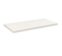 vidaXL Dessus de table 824401 Bois de pin massif blanc 80x40x2,5 cm
