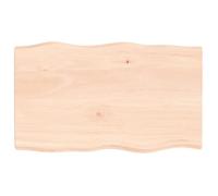 vidaXL Dessus de table bois chêne massif non traité bordure assortie 363888