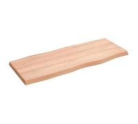 vidaXL Dessus de table bois chêne massif traité bordure assortie 363948